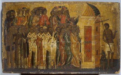 Icon of The Just Entering Paradise, early 16th century by Russian School